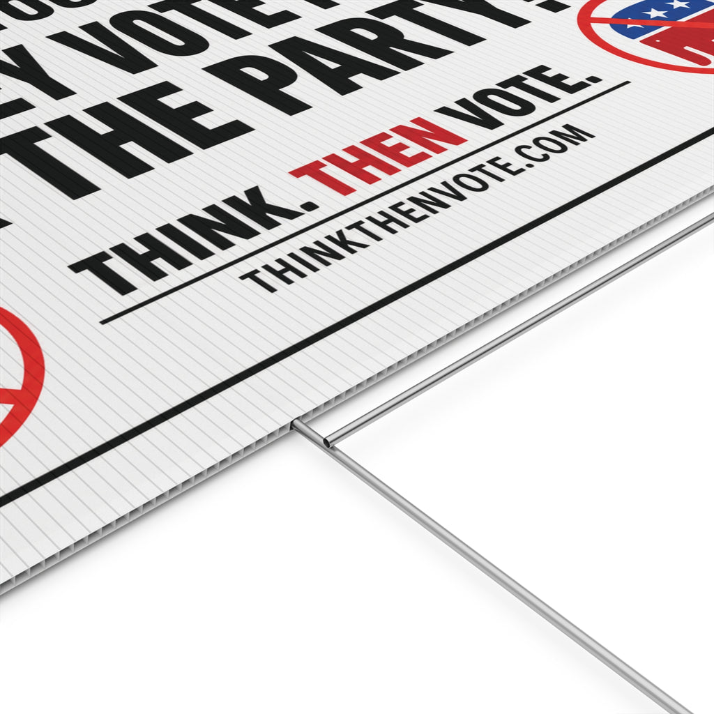 Ask Yourself - Plastic Yard Sign