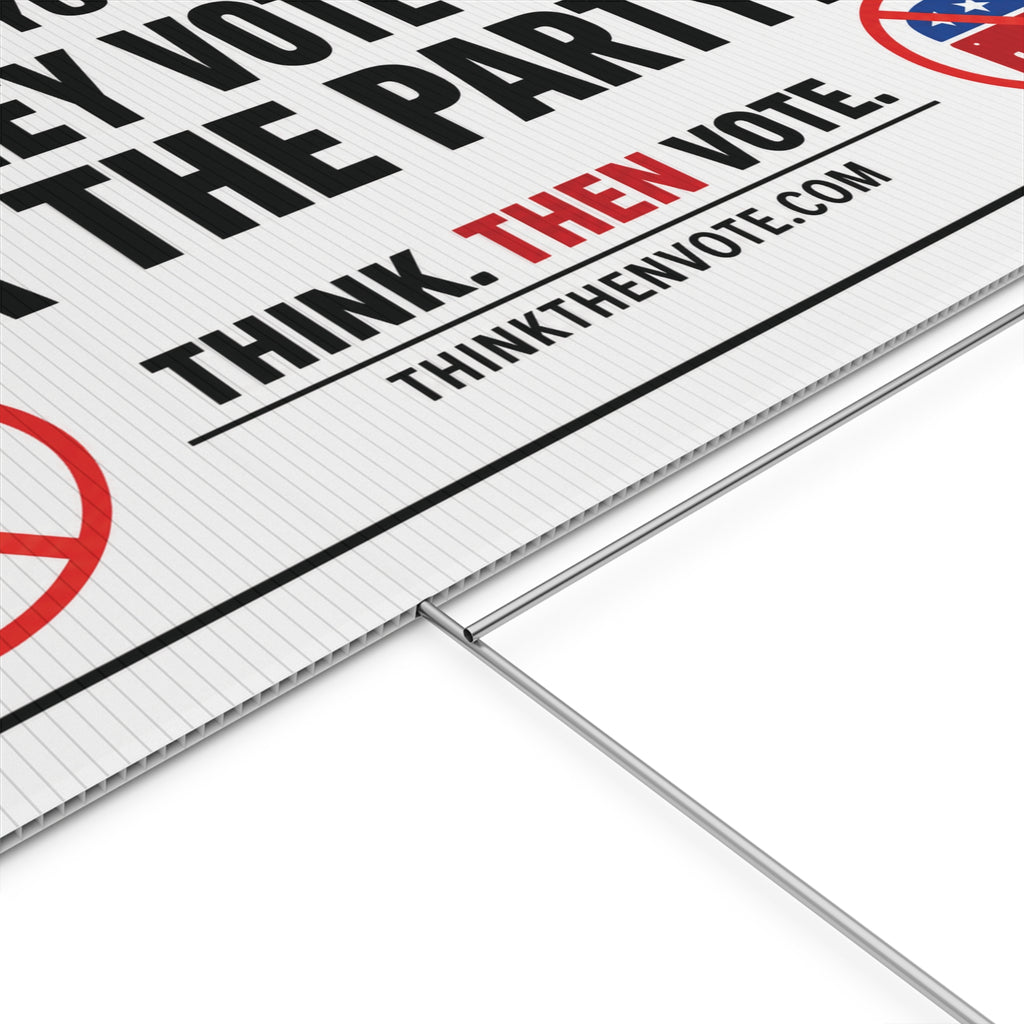 Ask Yourself - Plastic Yard Sign