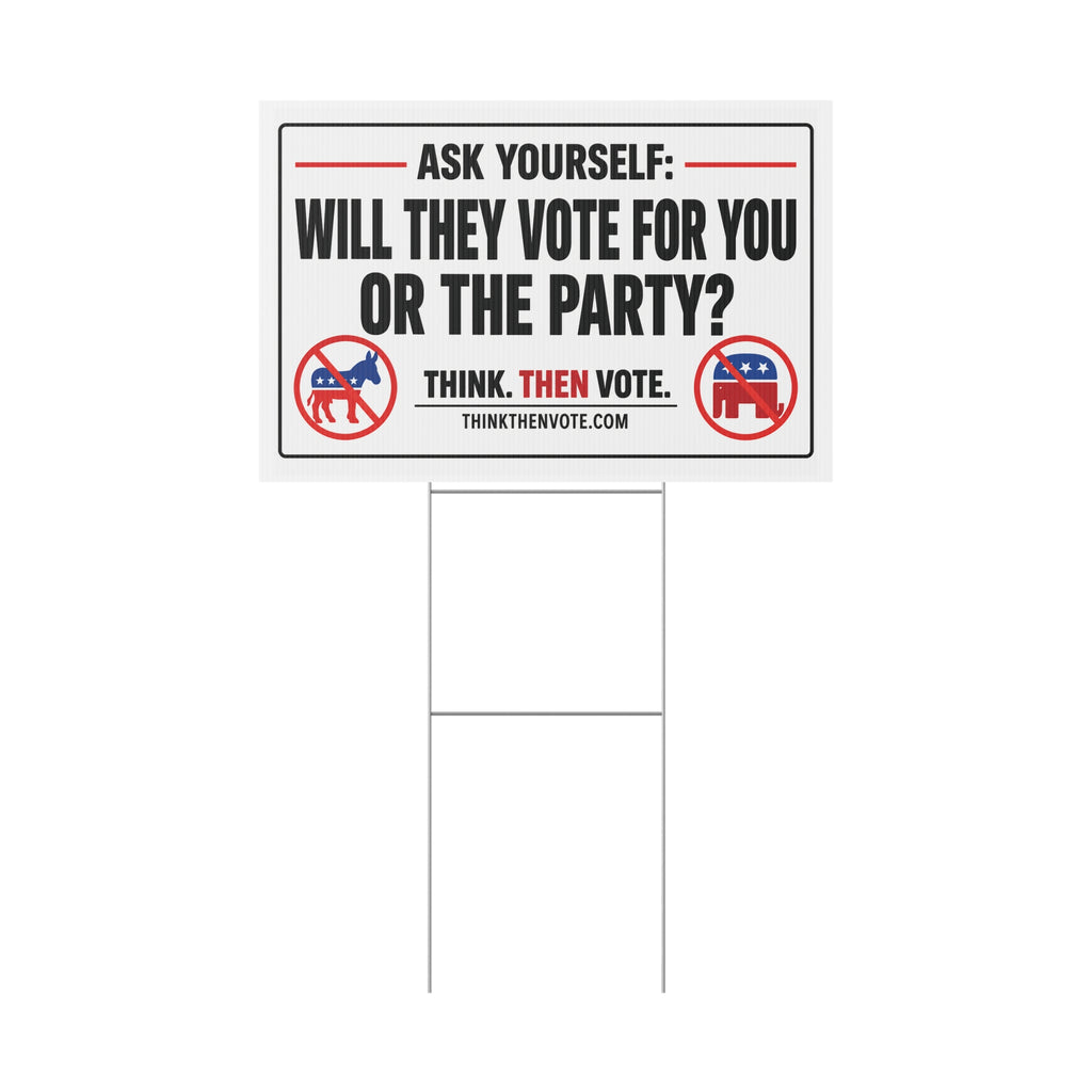 Ask Yourself - Plastic Yard Sign